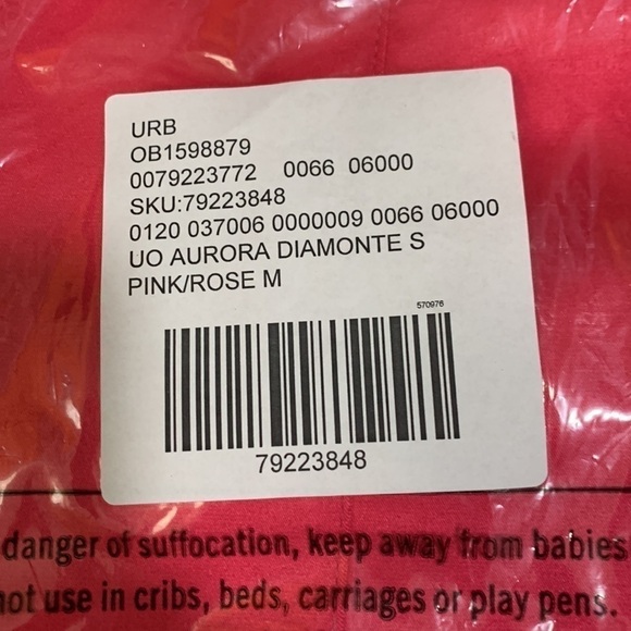 Urban Outfitters Pink Satin Diamante Mini Skirt size M NWT - Picture 6 of 9